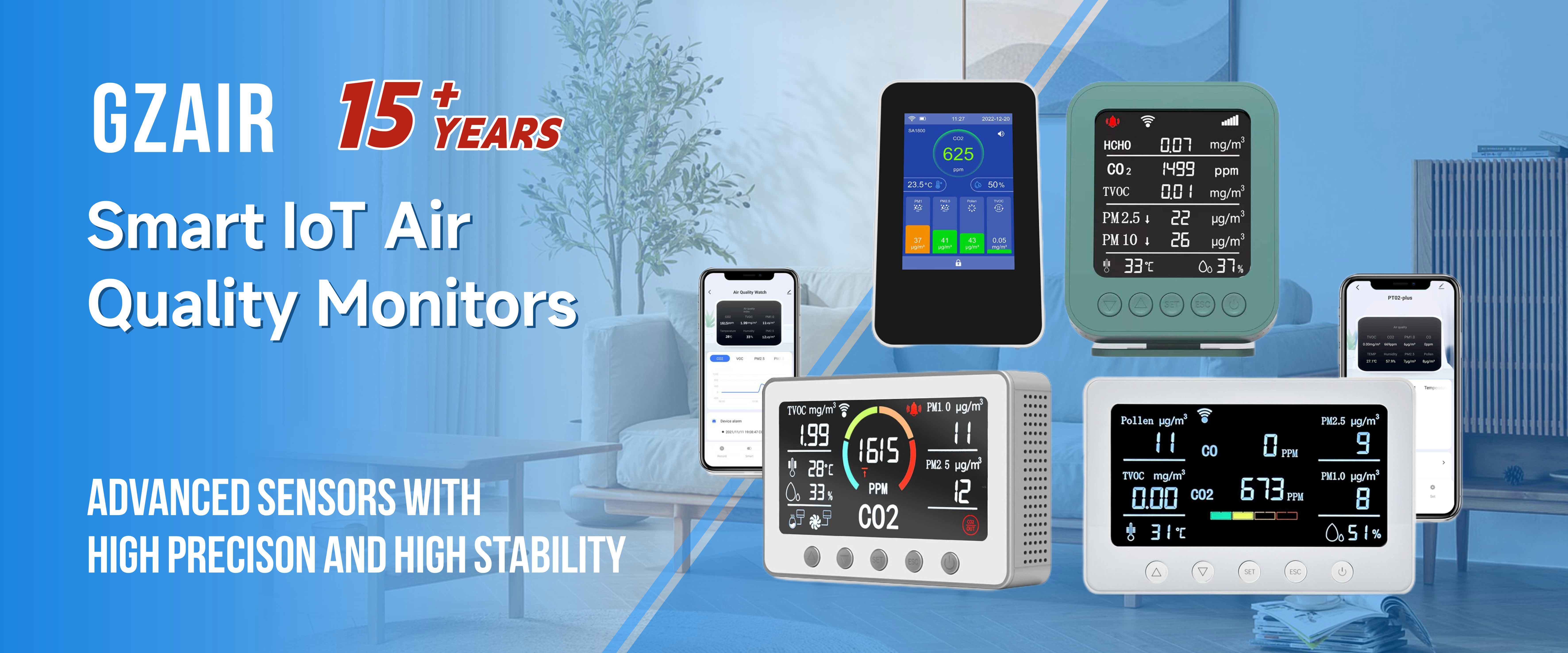 qualité Moniteur intelligent de la qualité de l'air usine