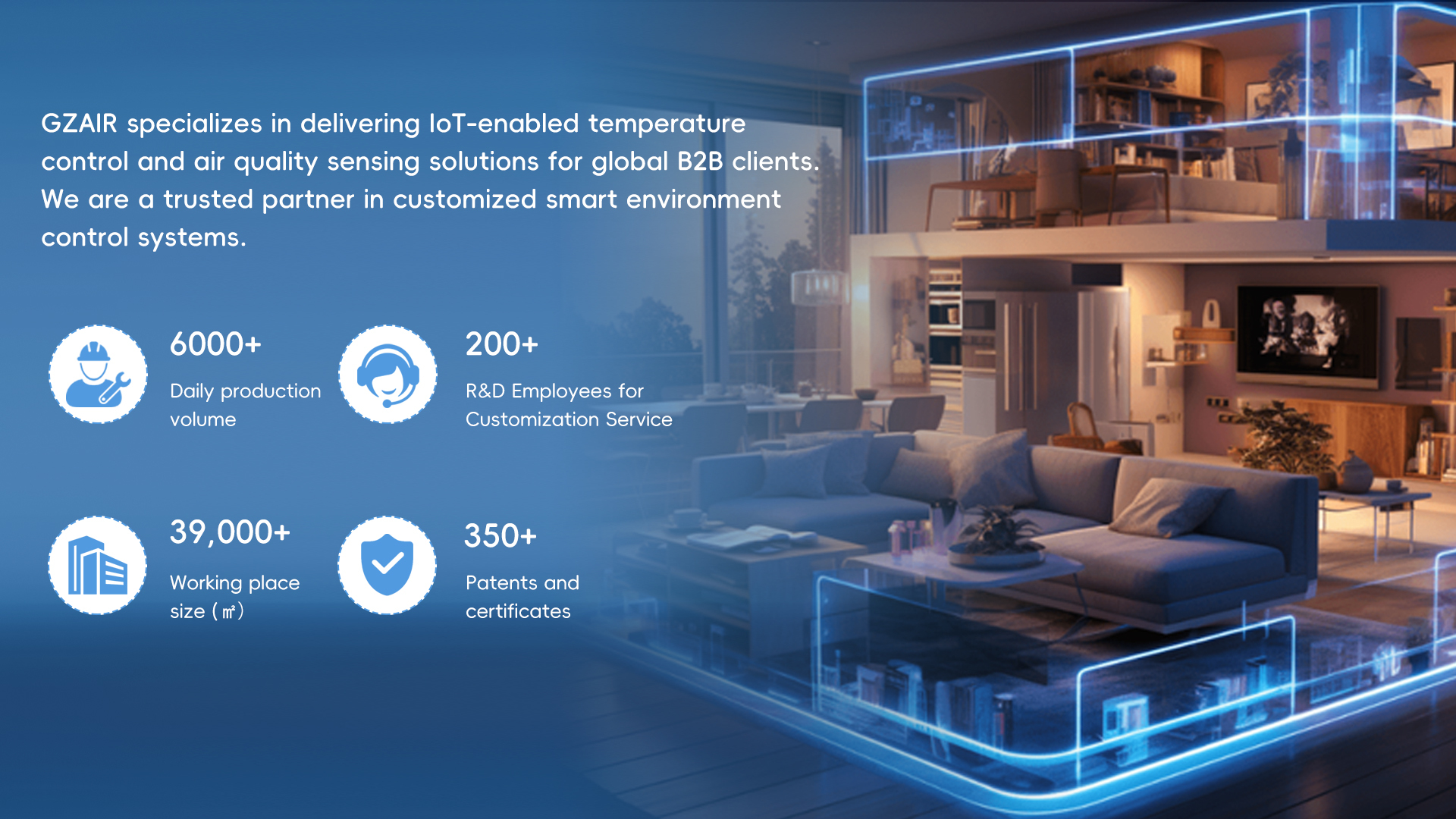Qualité Moniteur intelligent de la qualité de l'air usine