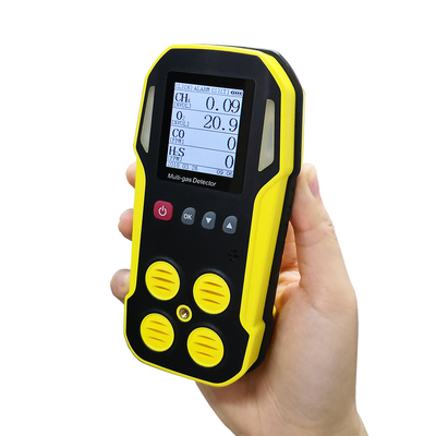 IP54 détecteur de moniteur multigaz personnel étanche pour les industries pétrolière, gazière et chimique