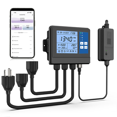 Sensor NDIR intelligent contrôleur de serre régulateur de CO2 moniteur pour la culture de la plantation