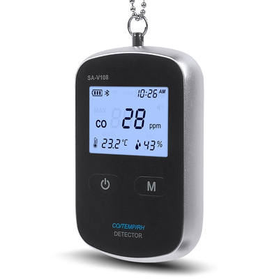 Détecteur d'alarme de monoxyde de carbone portable à 200 ppm de CO