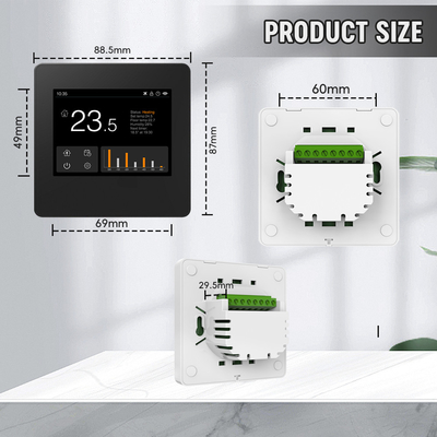 Contrôle du chauffage par climatisation et climatisation Thermostat de chauffage sans fil Wifi programmable OEM