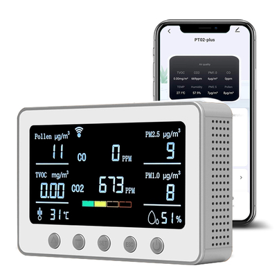 Good price Contrôle de la qualité de l'air par l'application Smart Air Monitor Monoxyde de carbone Multi Sensor Intérieur industriel en ligne