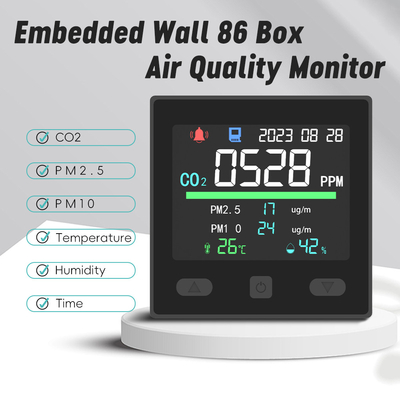 Good price CO2 IAQ Moniteur de la qualité de l'air Détecteur de température Wifi 12V affichage TFT de 2,8 pouces en ligne