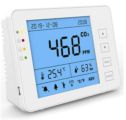 Good price 20 ppm Mètre de CO2 intérieur enregistreur de données moniteur de la qualité de l'air à domicile en ligne
