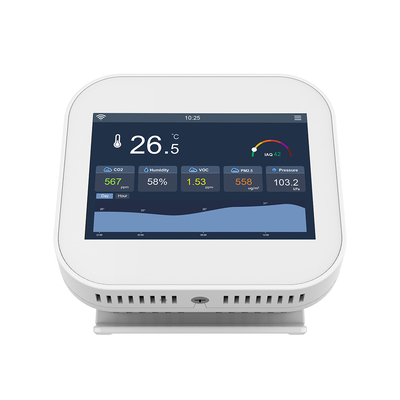 ODM 110V Moniteur intelligent de la qualité de l'air Instruments de surveillance IAQ pour la salle de classe du bureau à domicile