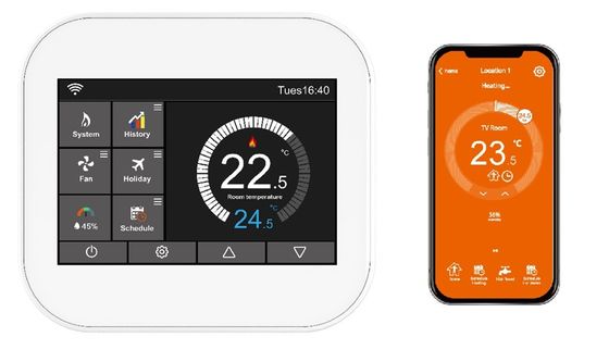 Un bon prix. Thermostat WiFi intelligent Chauffage Chauffage par le sol à eau Chauffage par le sol électrique Thermostat de chaudière murale en ligne