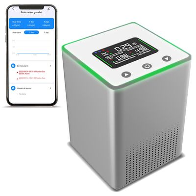 Un bon prix. Détecteur de radon intelligent professionnel - Moniteur de gaz radon en temps réel avec WiFi et contrôle via application pour la sécurité domestique en ligne