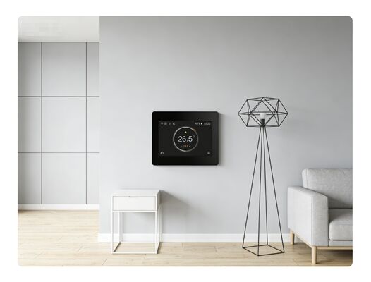 Un bon prix. Thermostat programmable commercial/résidentiel de type américain - Thermostat WiFi contrôlé par application avec mode minuterie et affichage de l'humidité en ligne