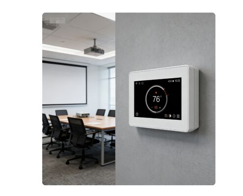 Thermostat intelligent de type US pour usage commercial/résidentiel - Thermostat programmable avec contrôle par application WiFi, mode minuterie et affichage de l'humidité