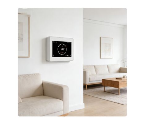 Un bon prix. Thermostat intelligent WiFi tactile avec écran tactile style US - Contrôleur CVC programmable série Falcon avec contrôle via l'application MyHouse Pro/Smart Life en ligne